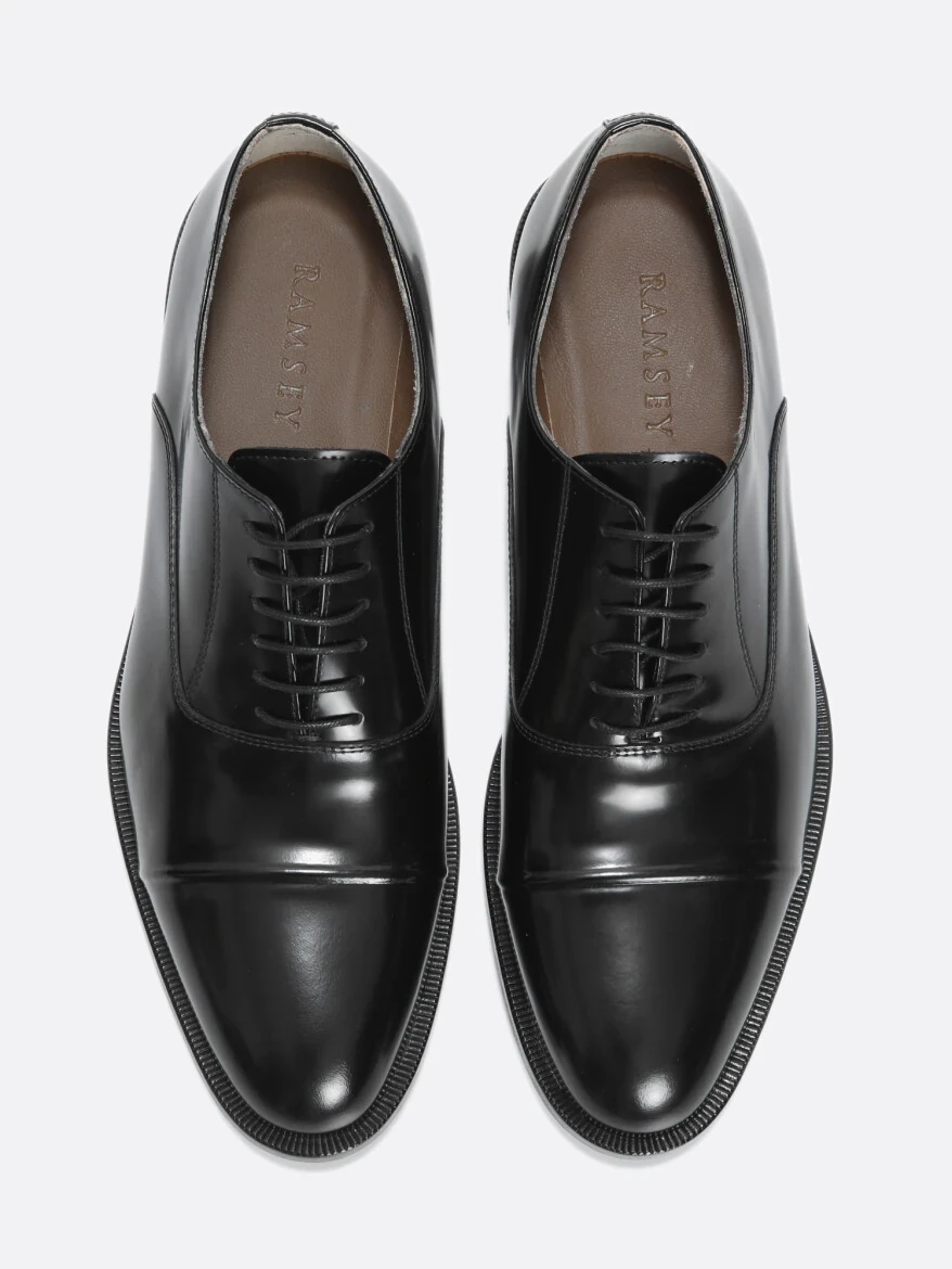 Black Leather Shoes - 5