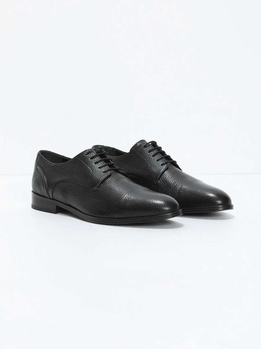 Black Leather Shoes - 2