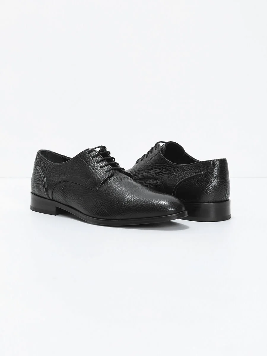 Black Leather Shoes - 3