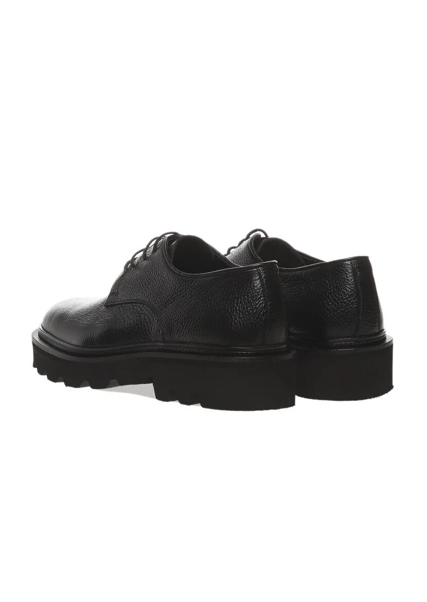 Black Leather Shoes - 4