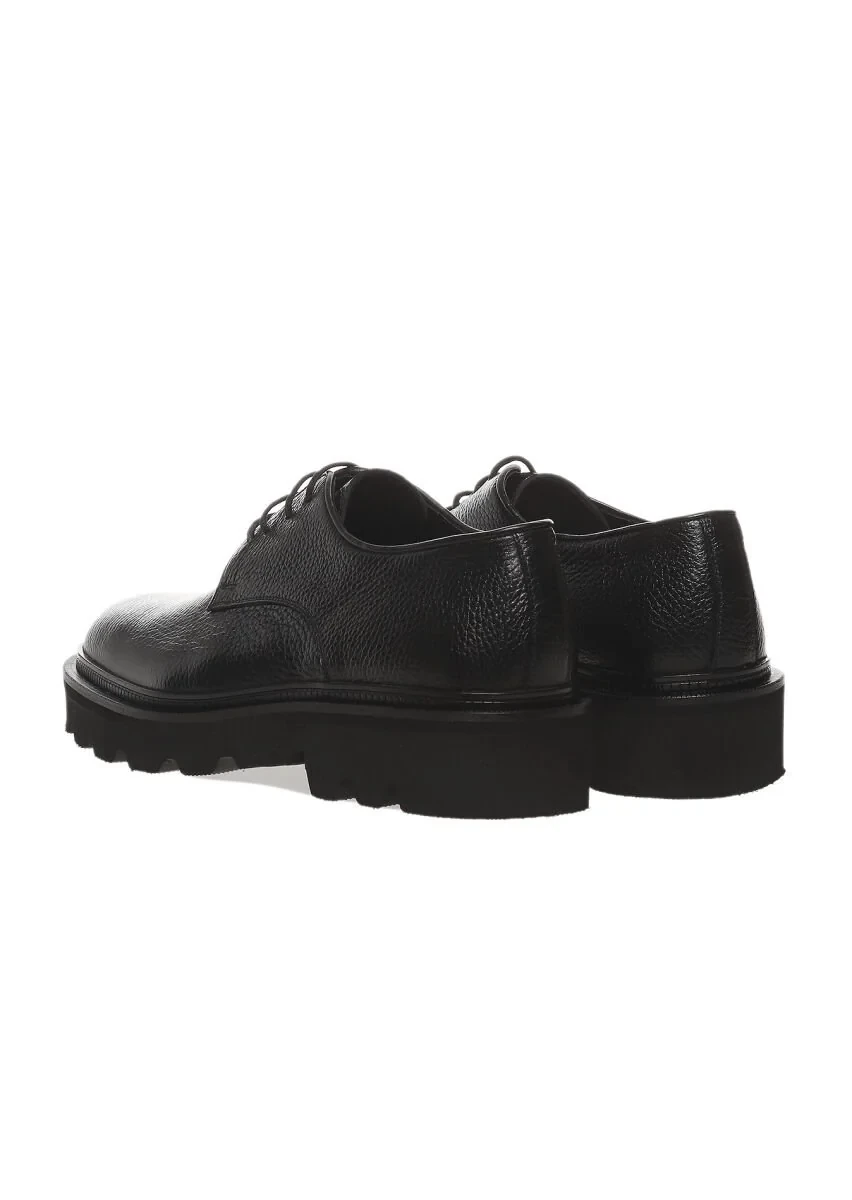 Black Leather Shoes - 4