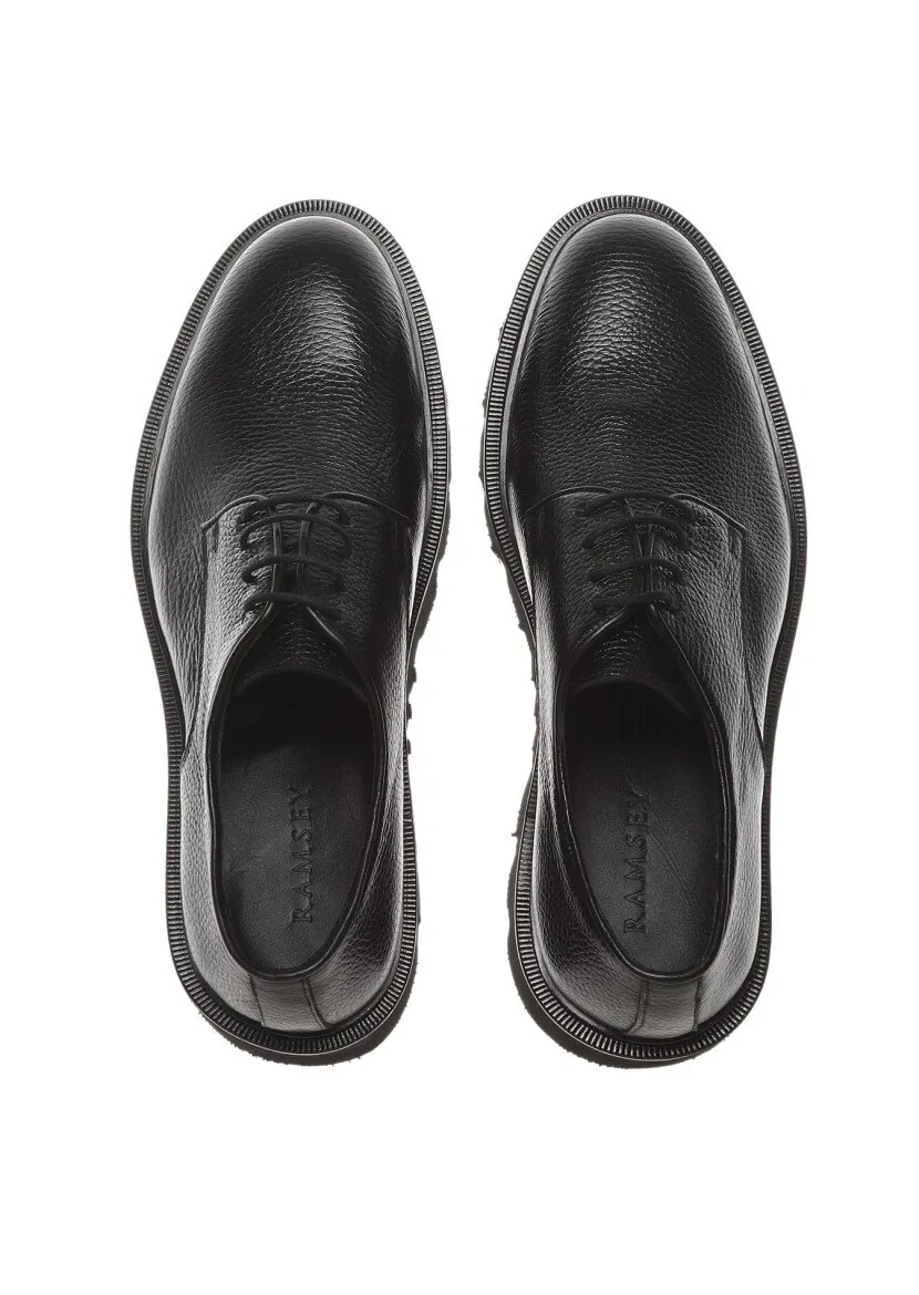 Black Leather Shoes - 5