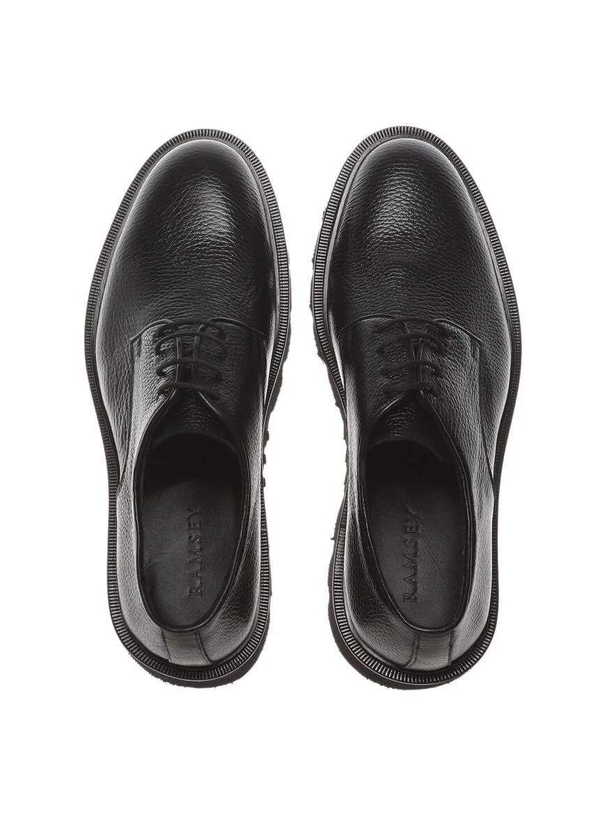 Black Leather Shoes - 5