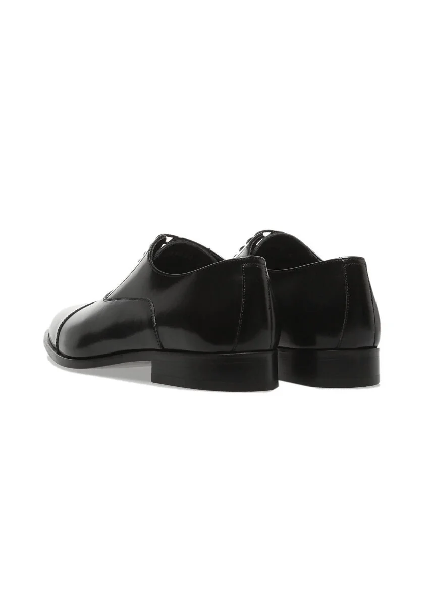 Black Leather Shoes - 4