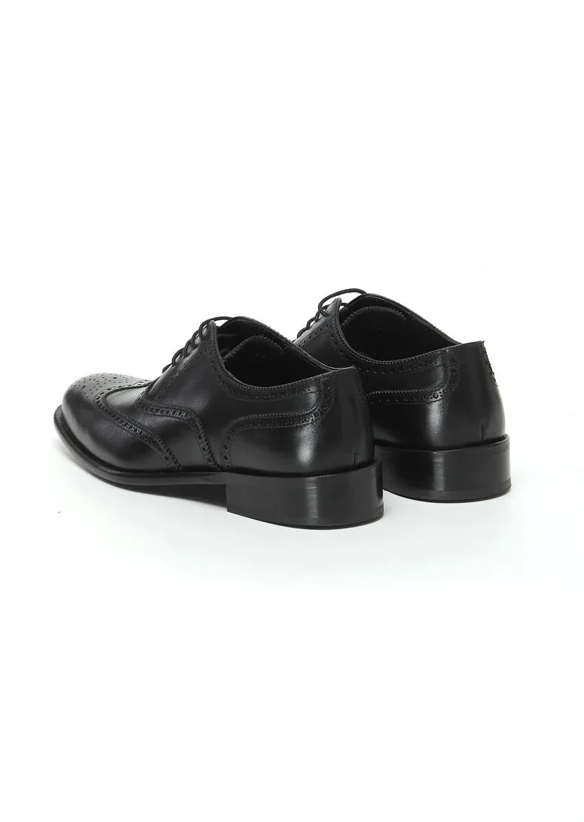Black Leather Shoes - 4