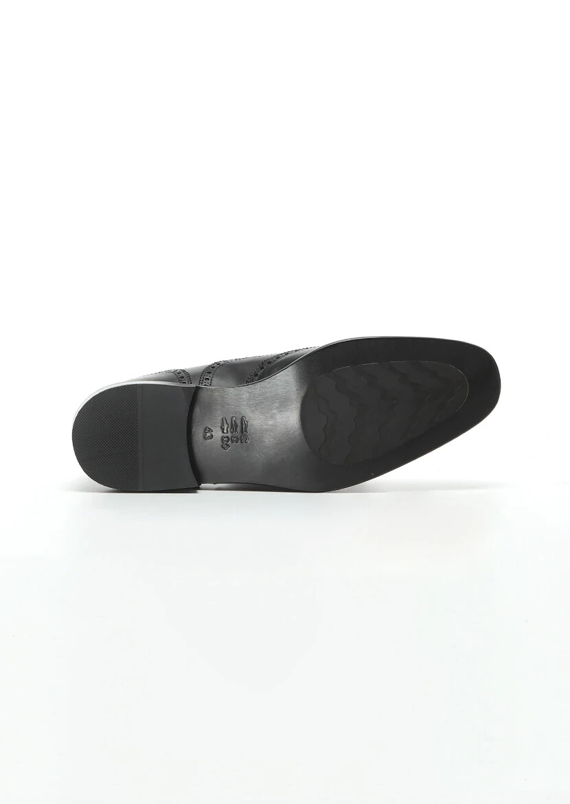 Black Leather Shoes - 5