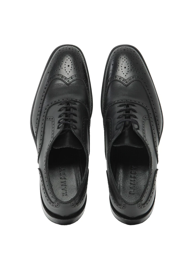 Black Leather Shoes - 6