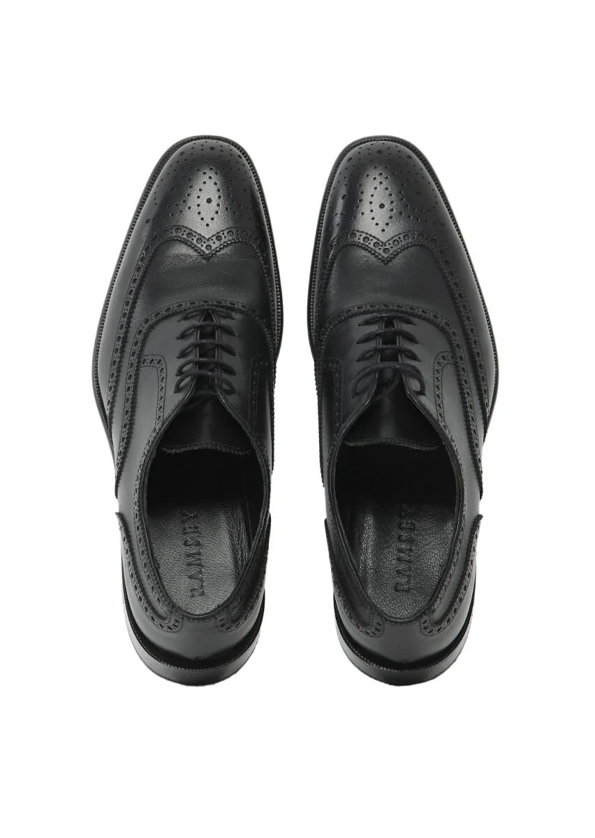 Black Leather Shoes - 6