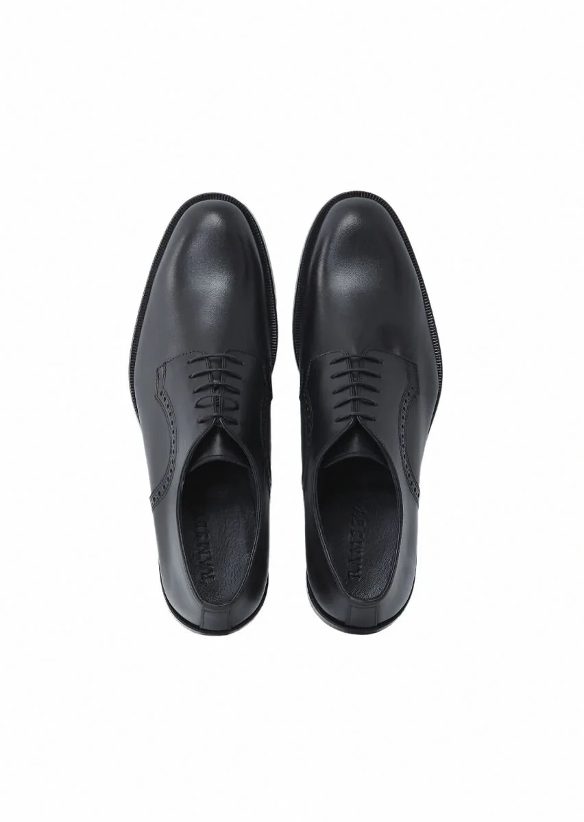 Black Leather Shoes - 6