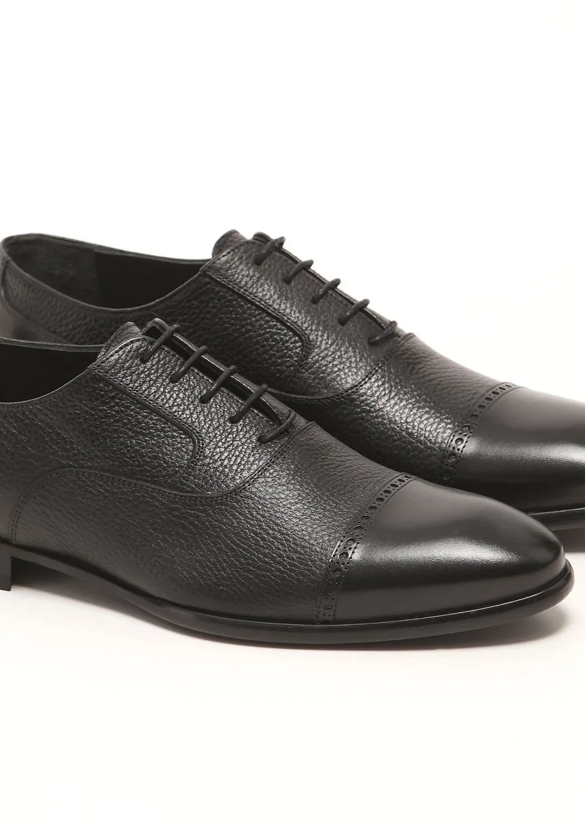 Black Leather Shoes - 3