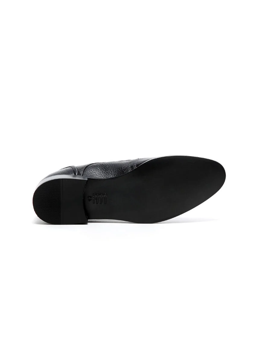Black Leather Shoes - 5
