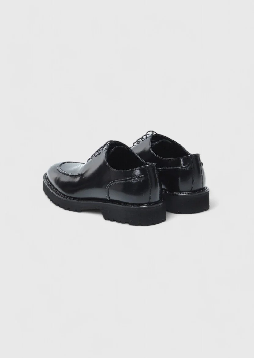 Black Leather Shoes - 4