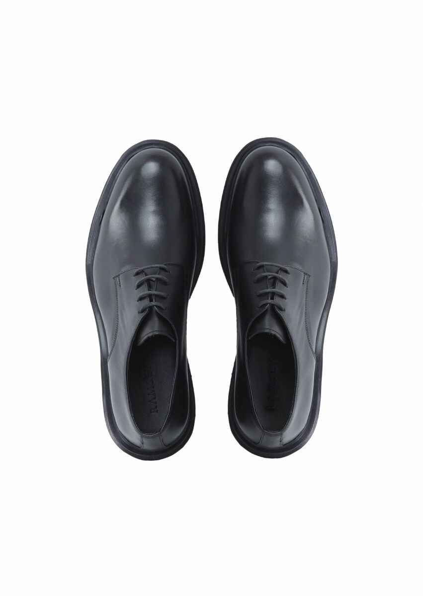 Black Leather Shoes - 6