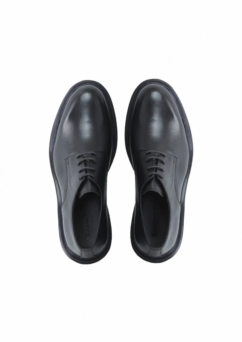 Black Leather Shoes - 6