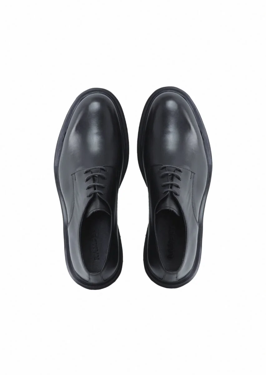 Black Leather Shoes - 6