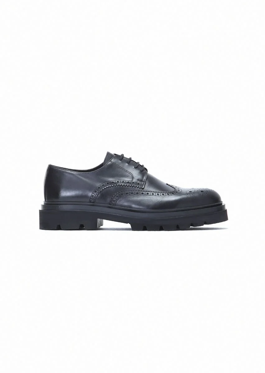 Black Leather Shoes - 1