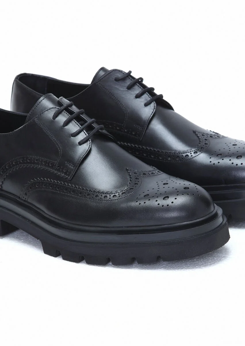 Black Leather Shoes - 3