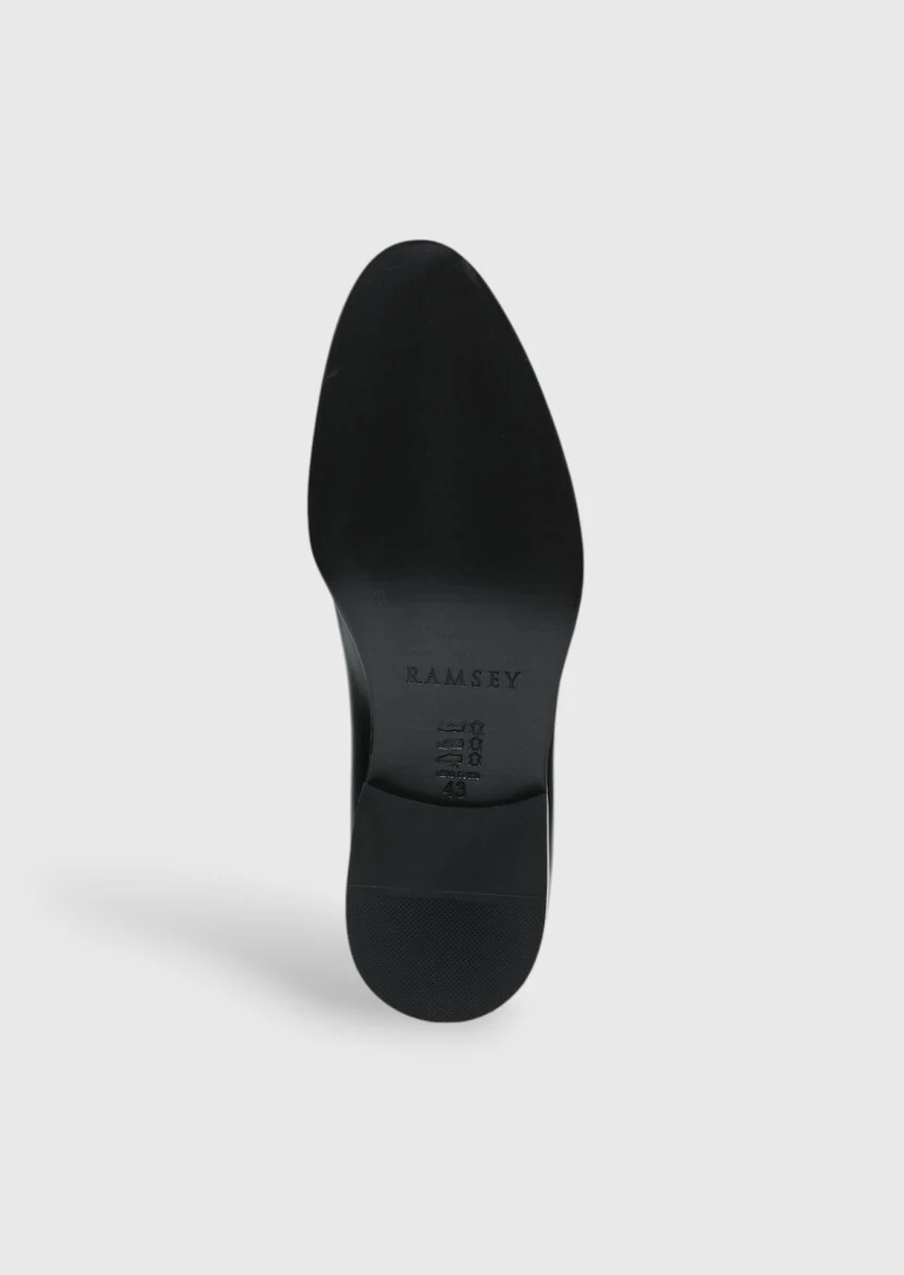Black Leather Shoes - 4