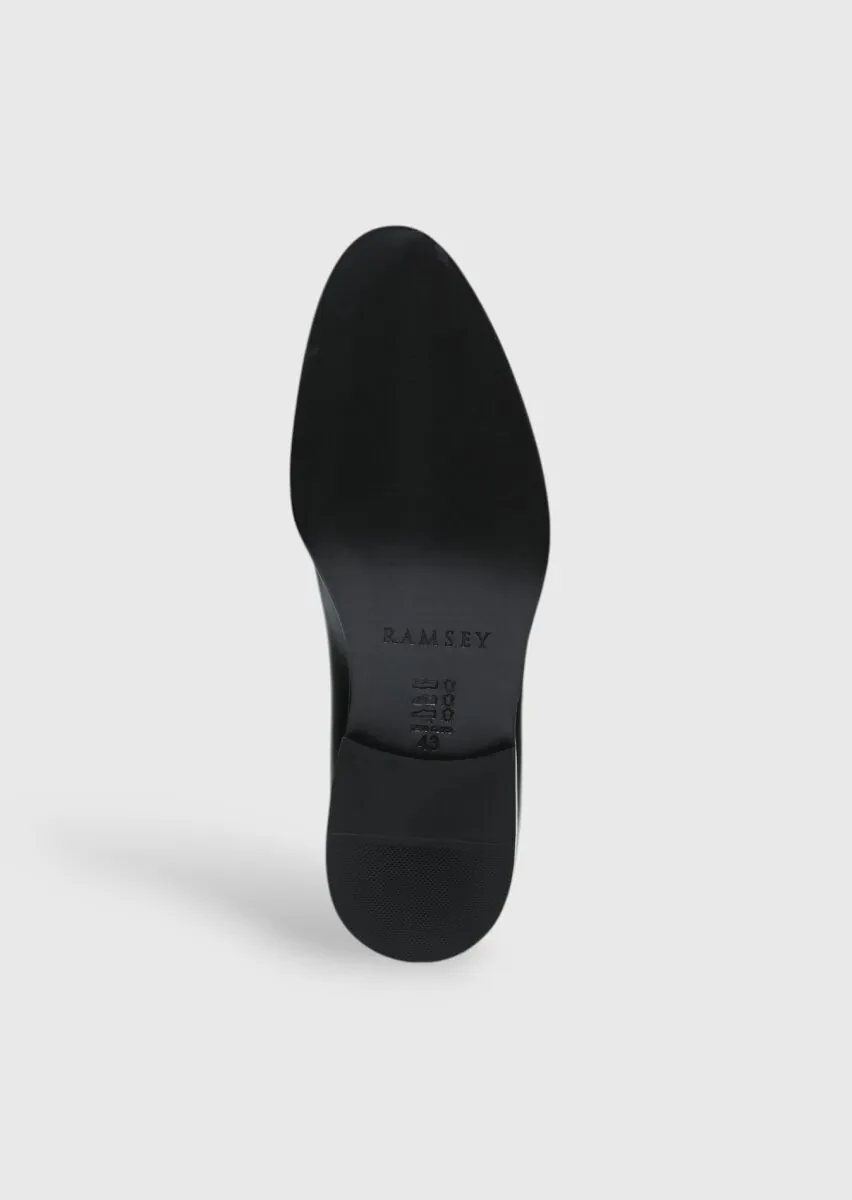 Black Leather Shoes - 4