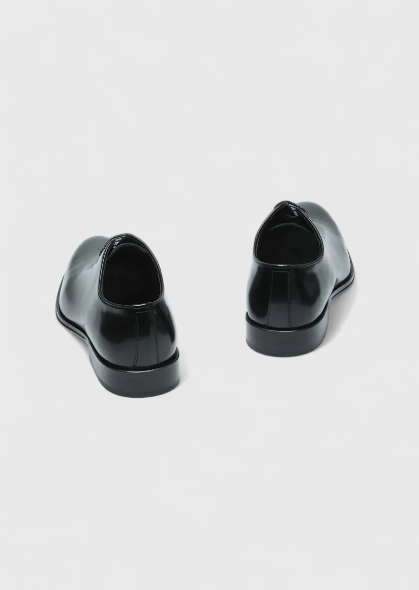 Black Leather Shoes - 5