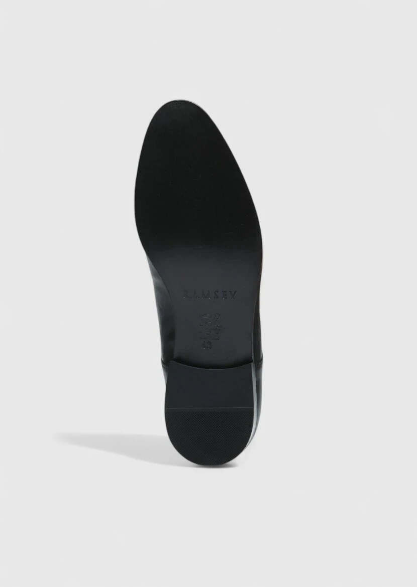 Black Leather Shoes - 4
