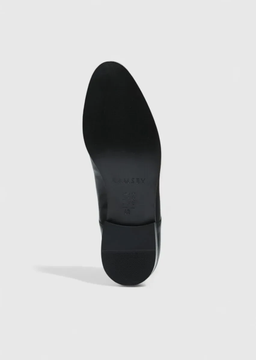 Black Leather Shoes - 4