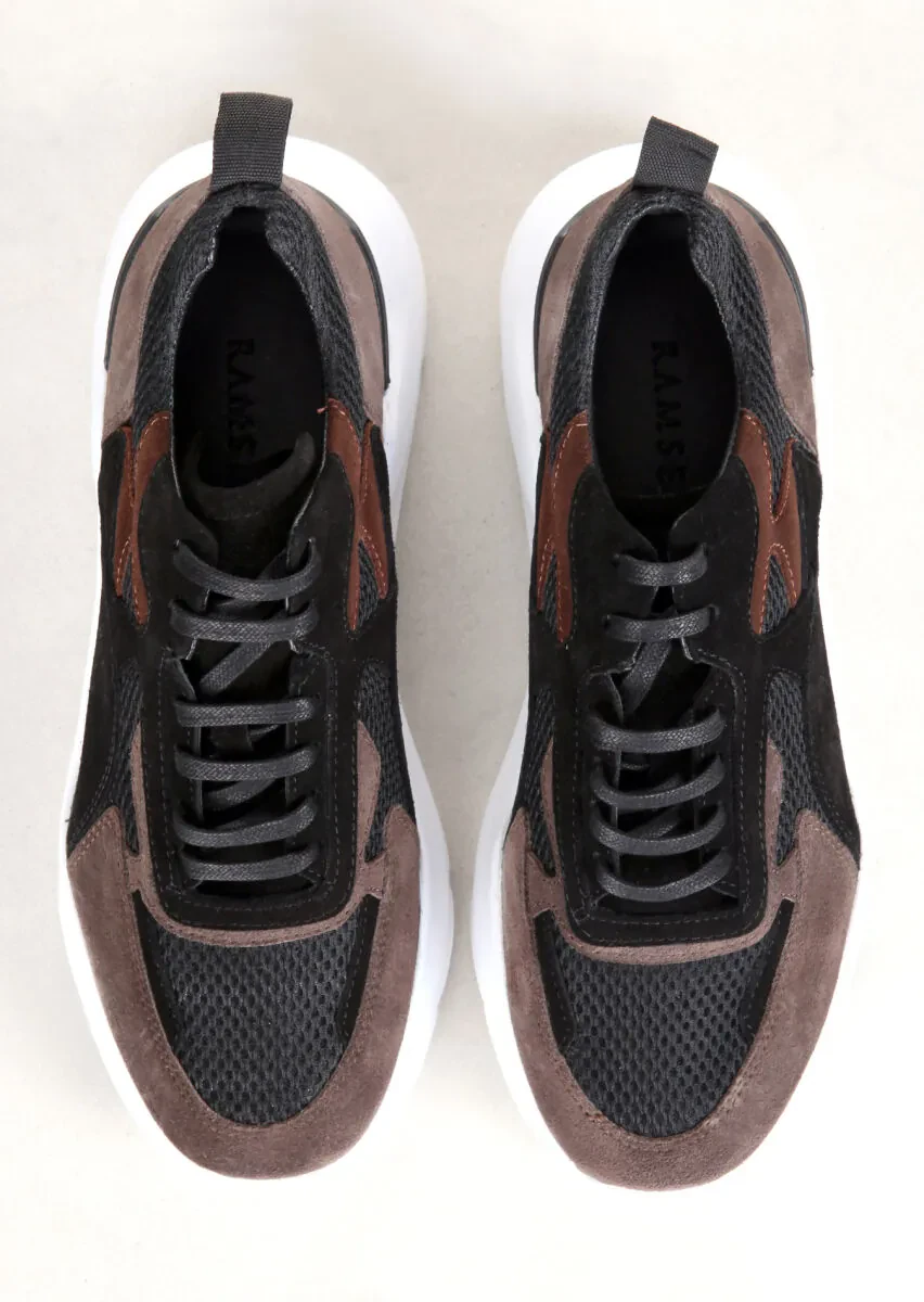 Black Leather Sneaker - 5