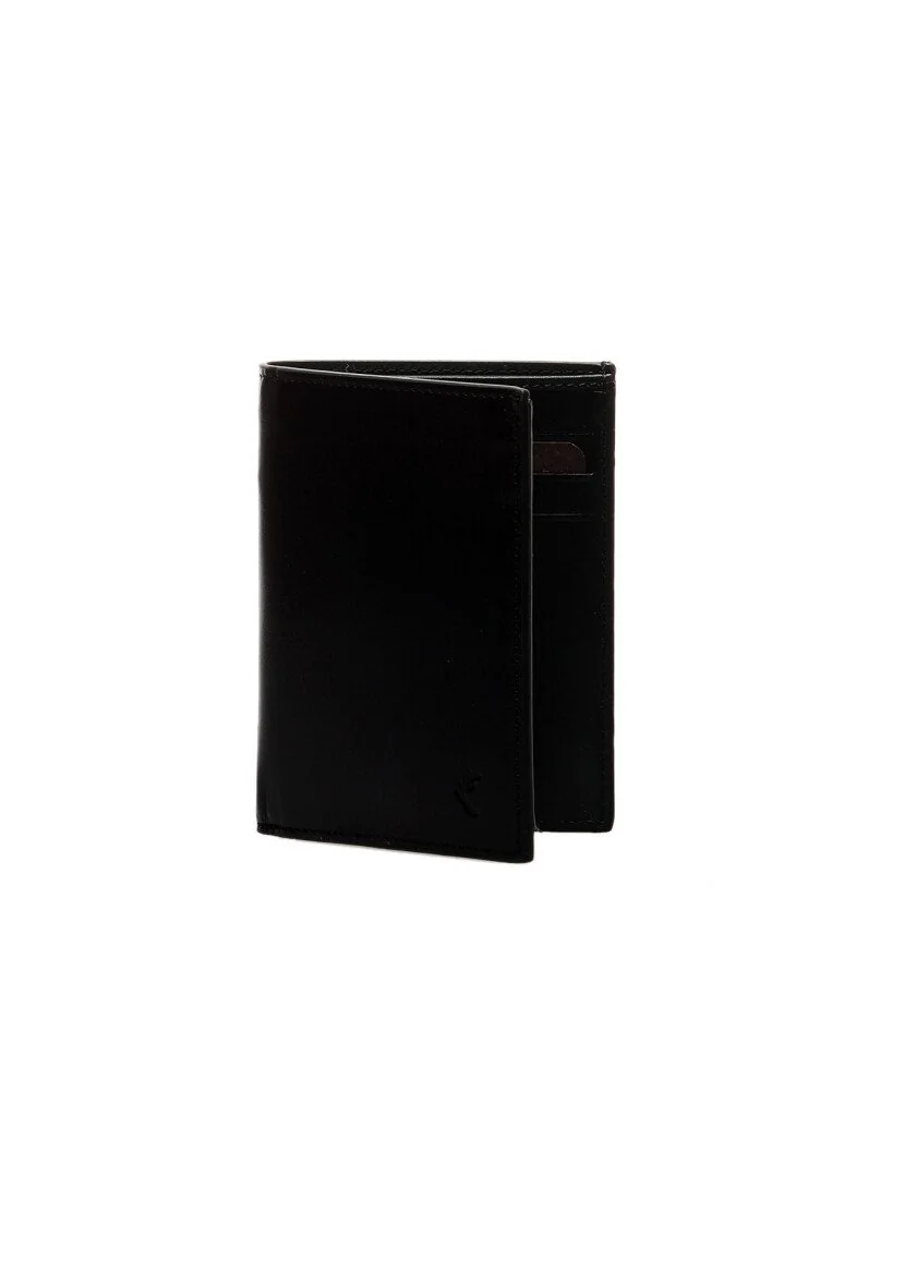Black Leather Wallet - 1