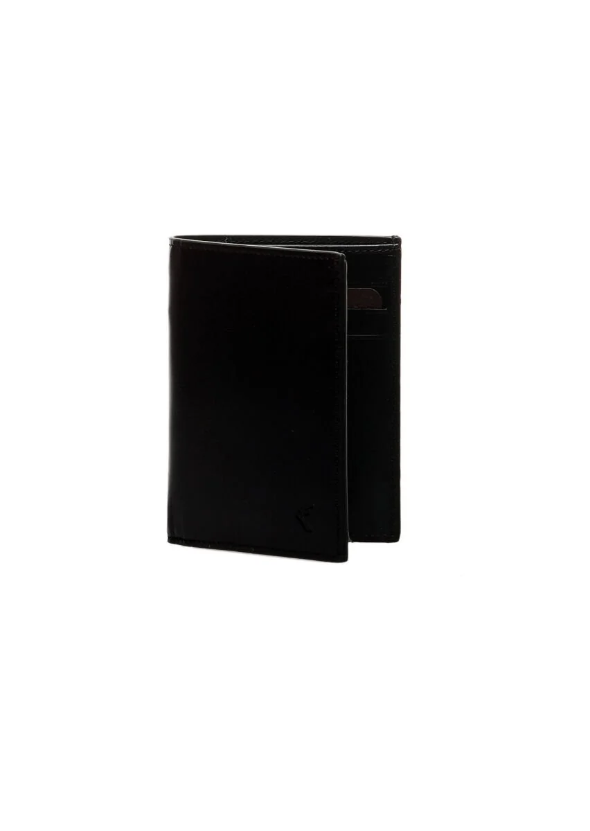 Black Leather Wallet - 1