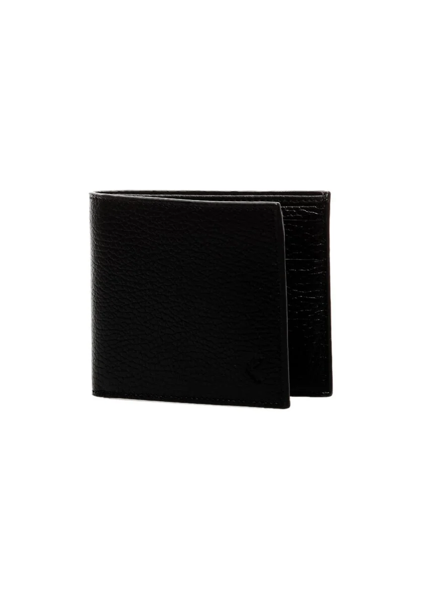 Black Leather Wallet - 1