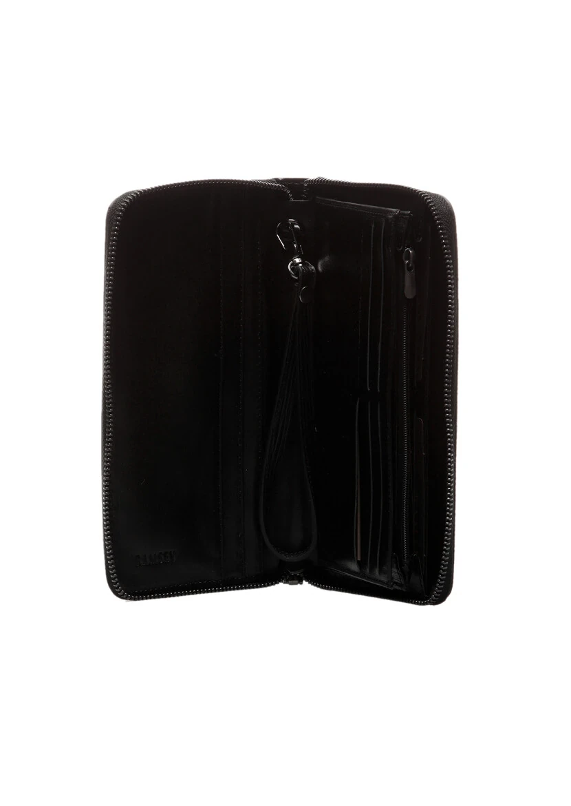 Black Leather Wallet 
