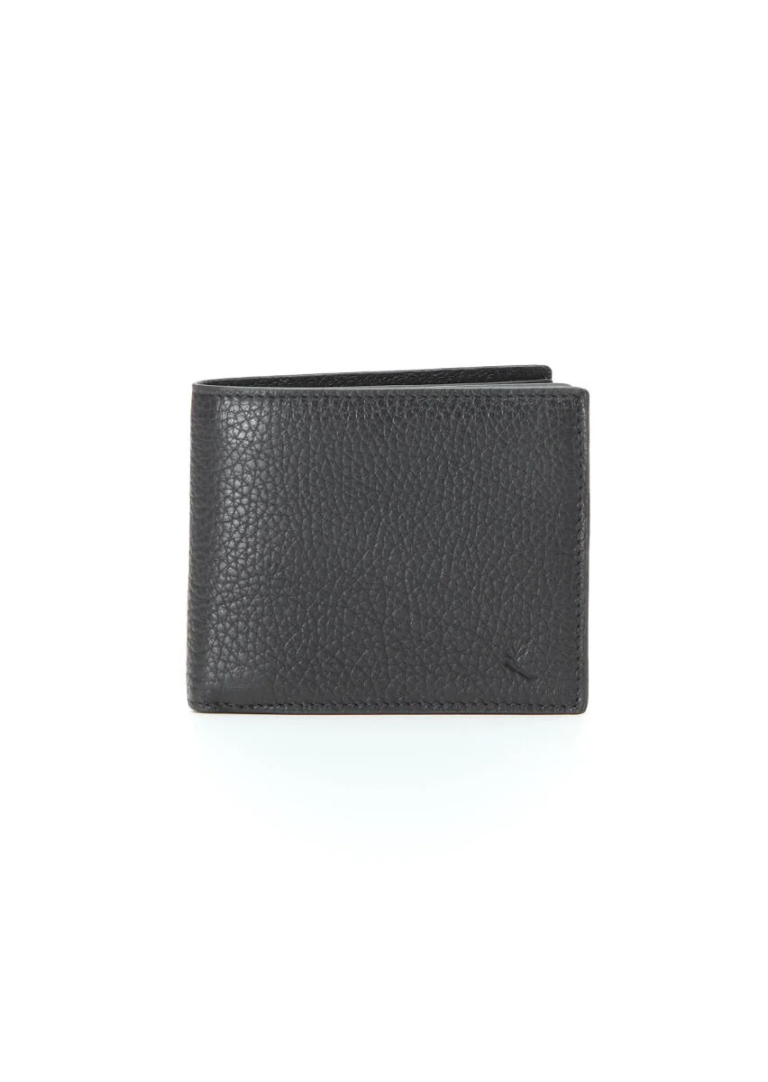 Black Leather Wallet - 1