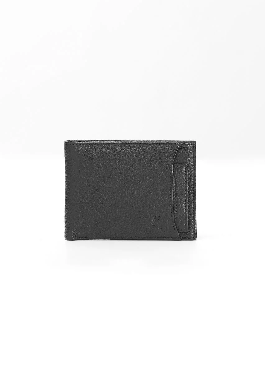Black Leather Wallet - 1