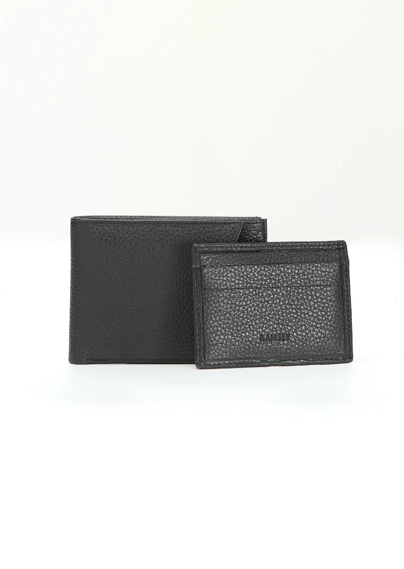 Black Leather Wallet - 3