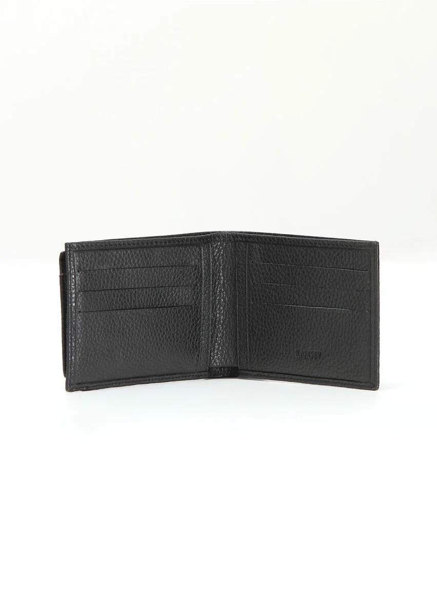 Black Leather Wallet - 4