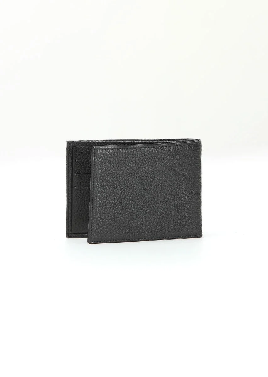 Black Leather Wallet - 5