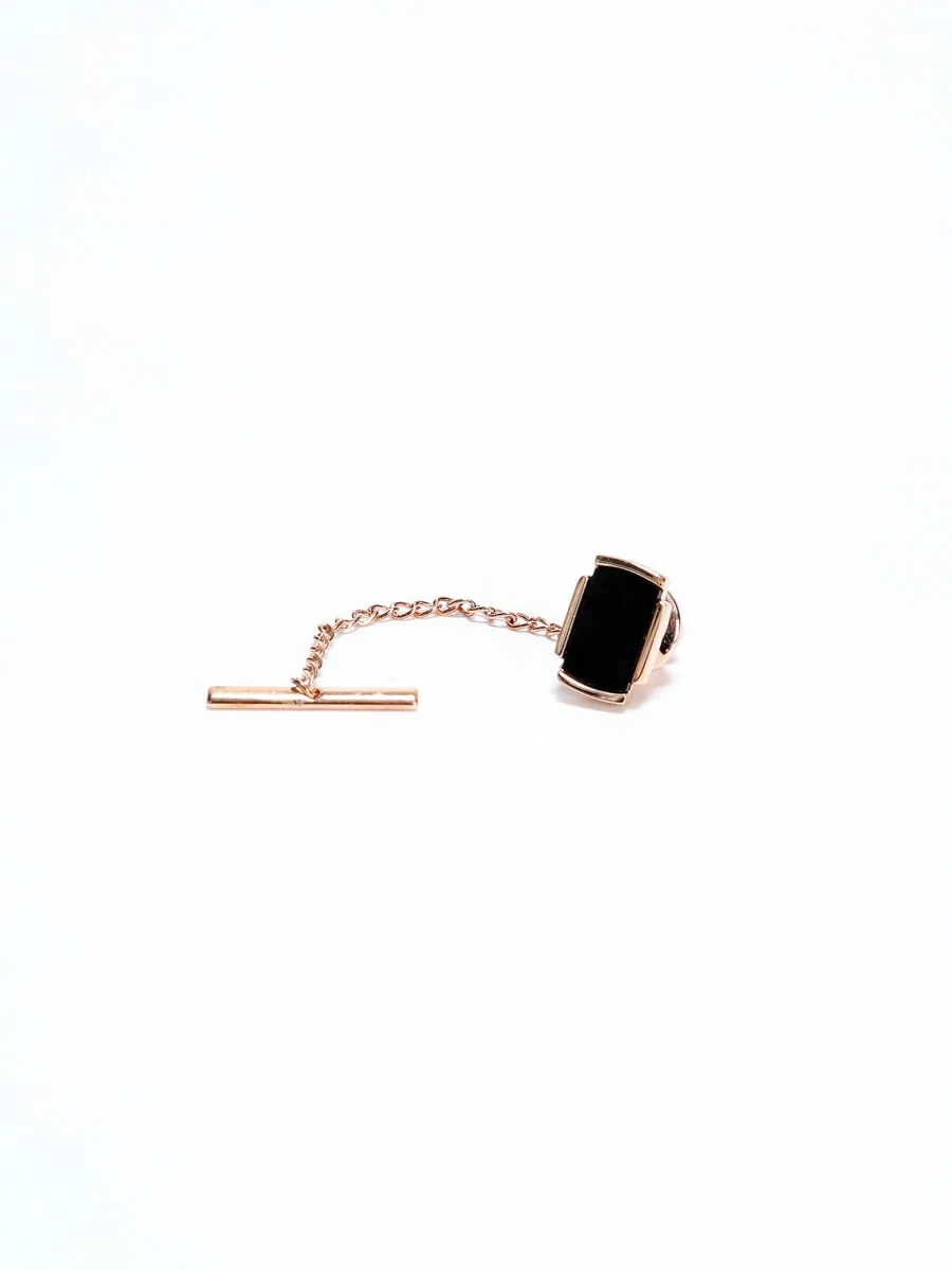 Black Metal Tie Needle - 1