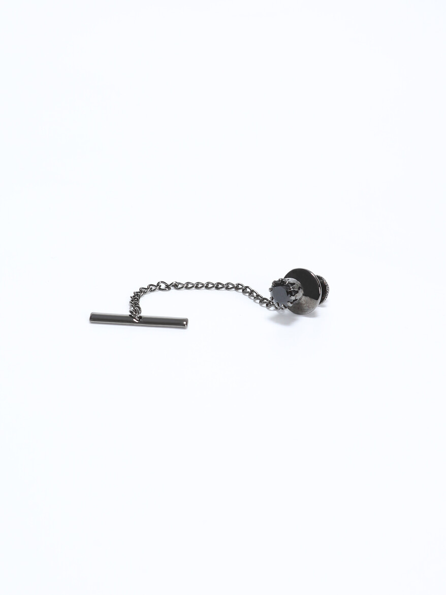 Black Metal Tie Needle 