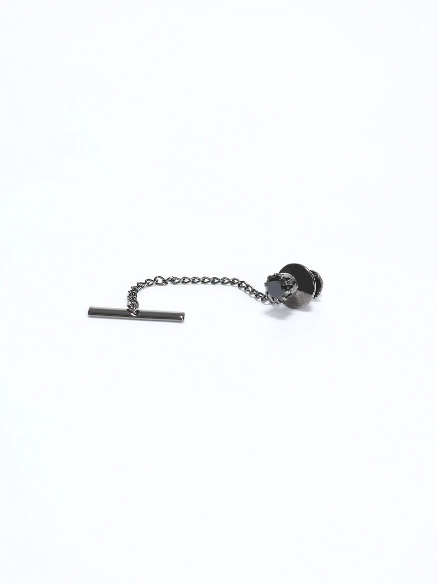 Black Metal Tie Needle 