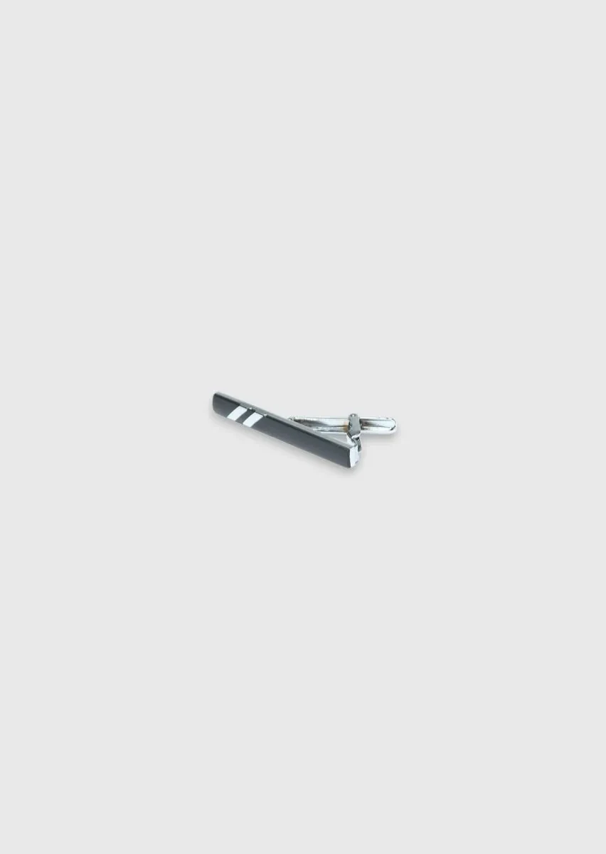 Black Metal Tie Needle - 1
