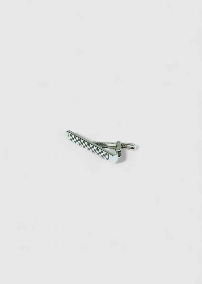 Black Metal Tie Needle - 1