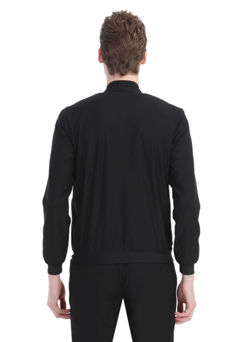 Black Micro Comfort Fit Suit - 7