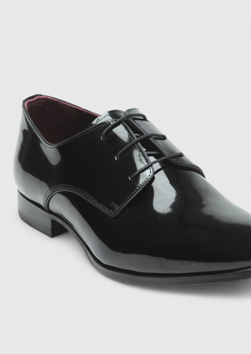 Black Patent Leather Classical Dress Shoes - RAMSEY