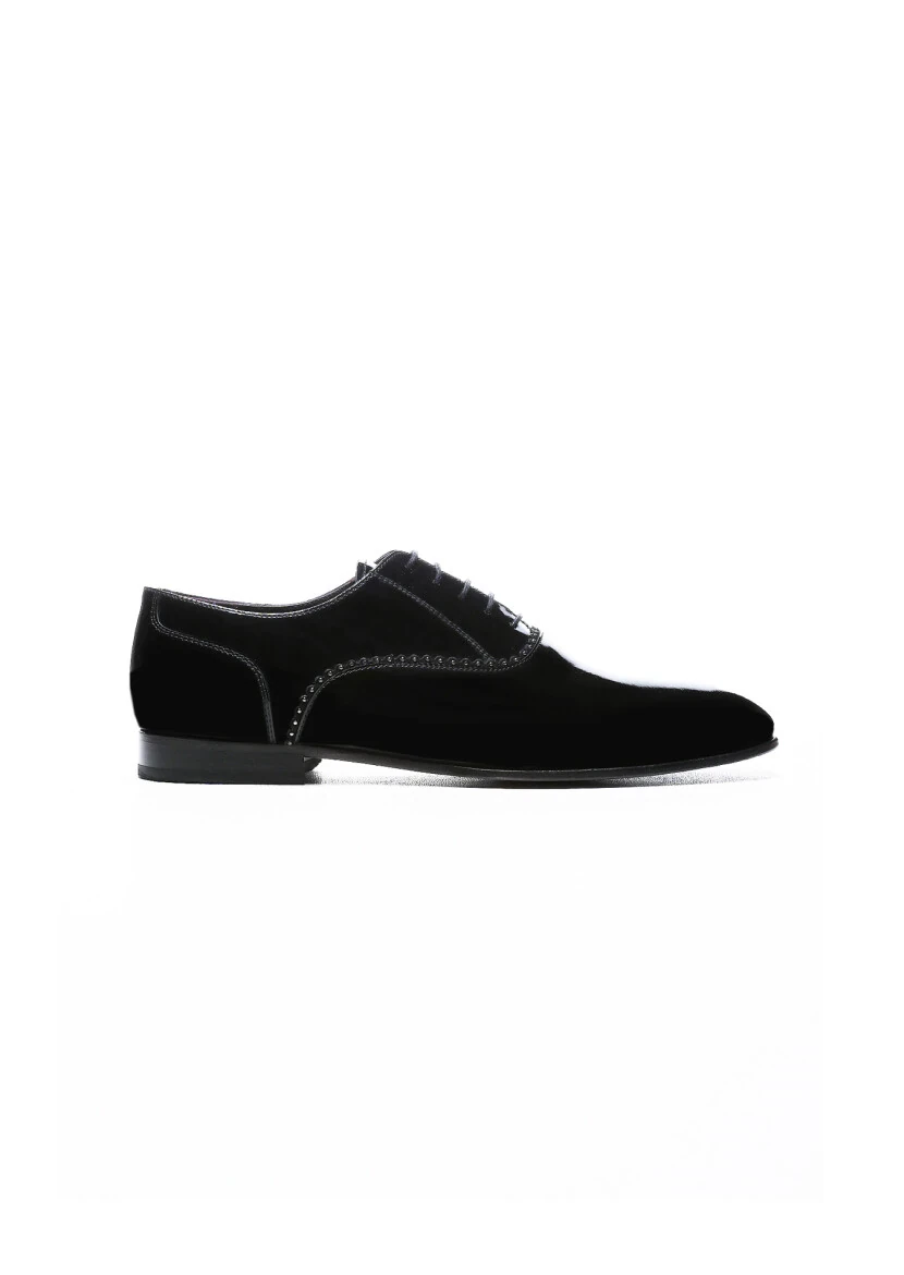 Black Patent Leather Classical Dress Shoes - 1