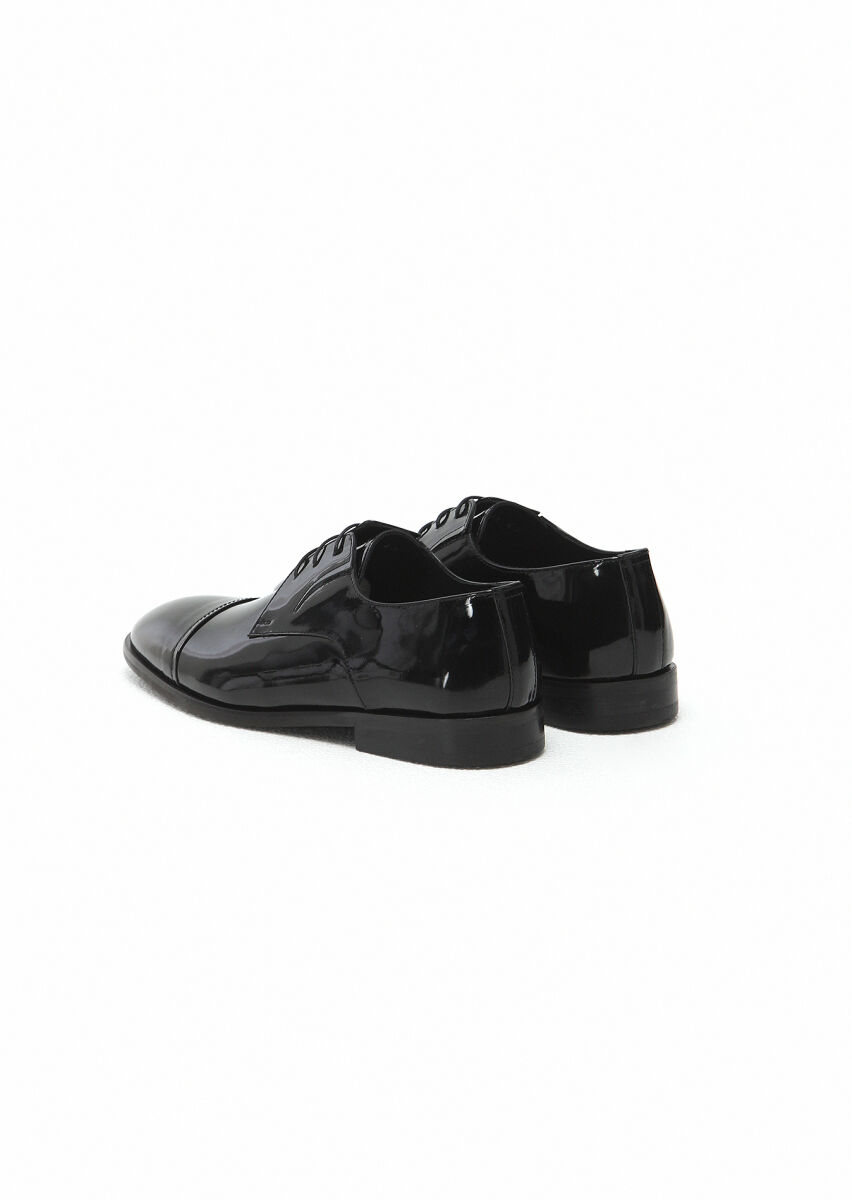 Black Patent Leather Classical Dress Shoes - 4