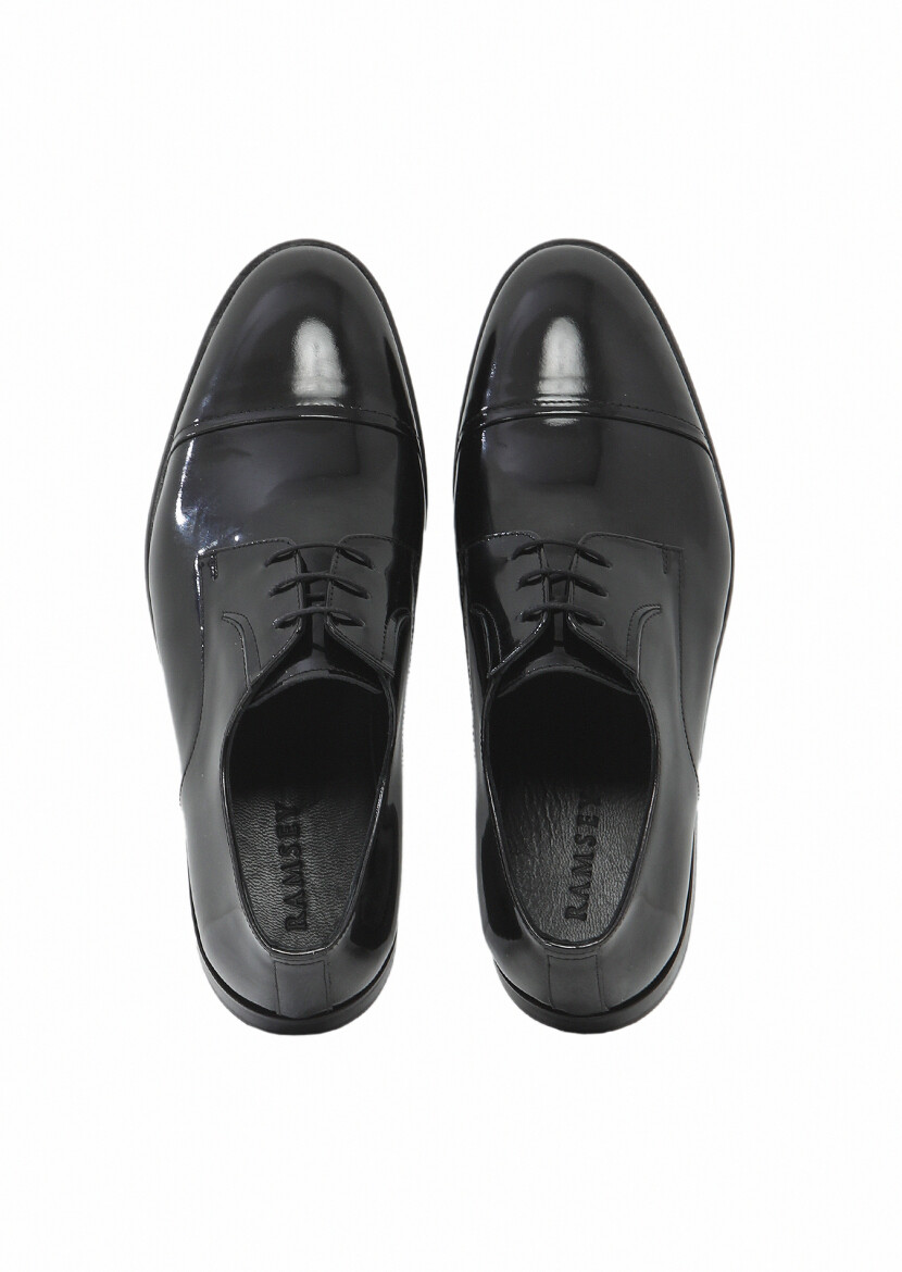 Black Patent Leather Classical Dress Shoes - 6