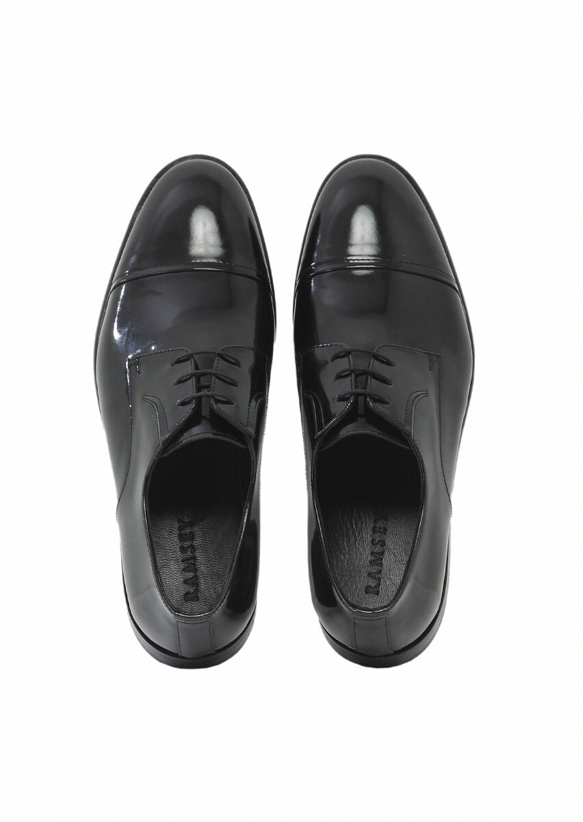 Black Patent Leather Classical Dress Shoes - 6