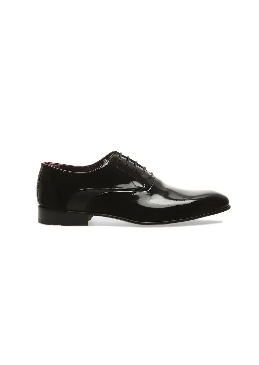 Black Patent Leather Classical Dress Shoes - 1
