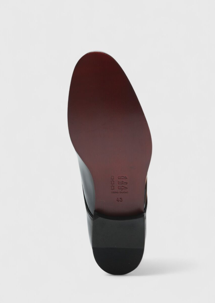 Black Patent Leather Classical Dress Shoes - 4