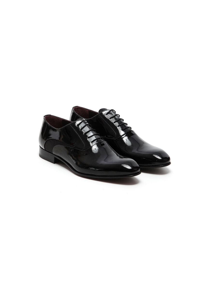 Black Patent Leather Classical Dress Shoes - 2